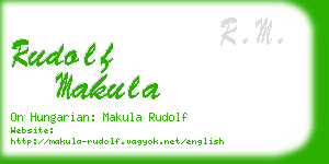 rudolf makula business card